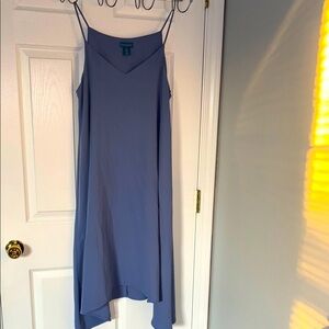 Blue Spaghetti Strap Dress